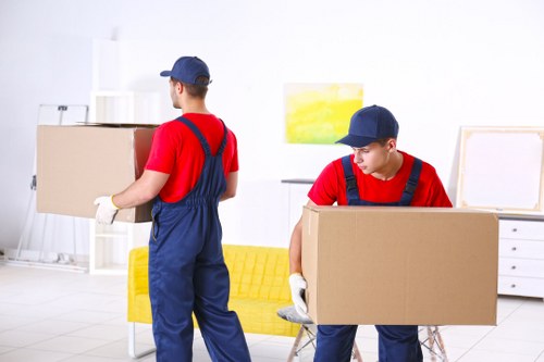 Removal team preparing a local move in Streatham