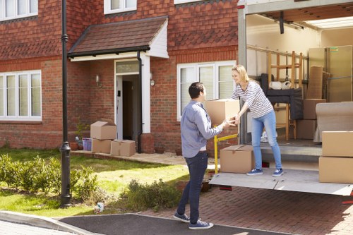 Removal team preparing for a same day move in Streatham