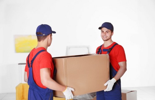 Removal team helping with a home move in Streatham