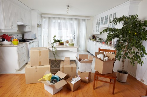 Loading furniture carefully into a moving van in Streatham