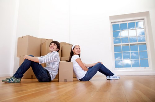Furniture transport and loading support for a Streatham property