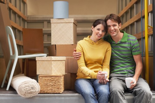 Moving van outside a Streatham property during a relocation