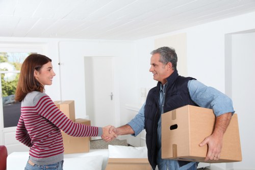 Team member reviewing safety procedures before a relocation