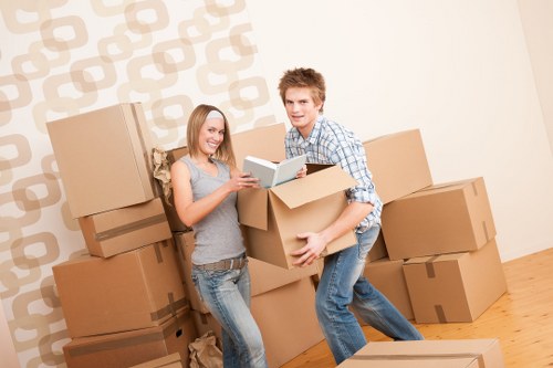 Removal team coordinating a flat move in Streatham with stair and access planning
